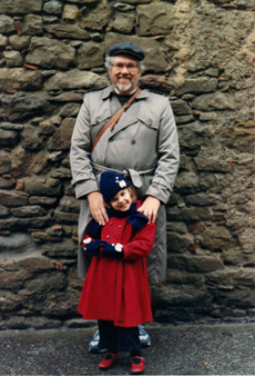 Esther and Dad in France