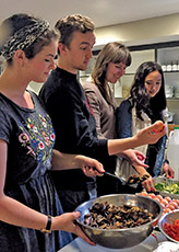 Campus Beat making food