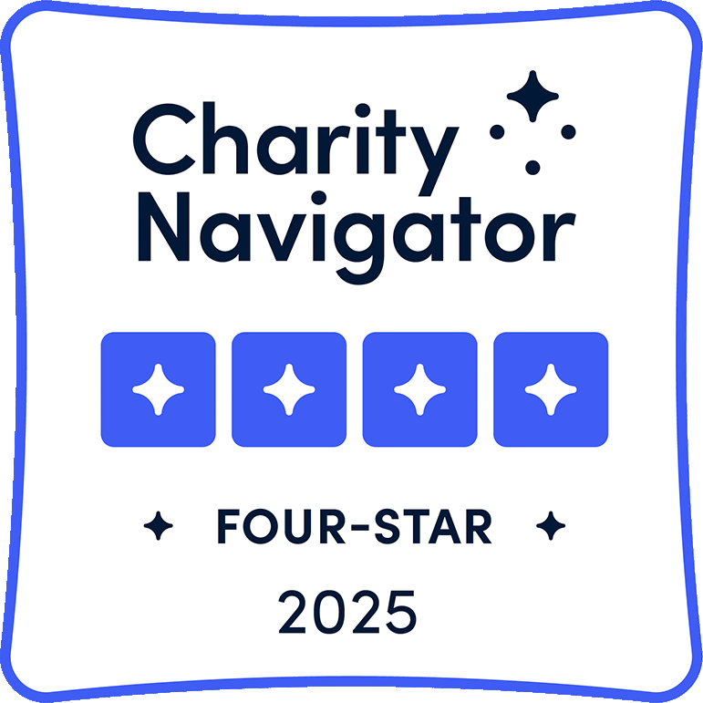 Charity navigator four star 2025 badge