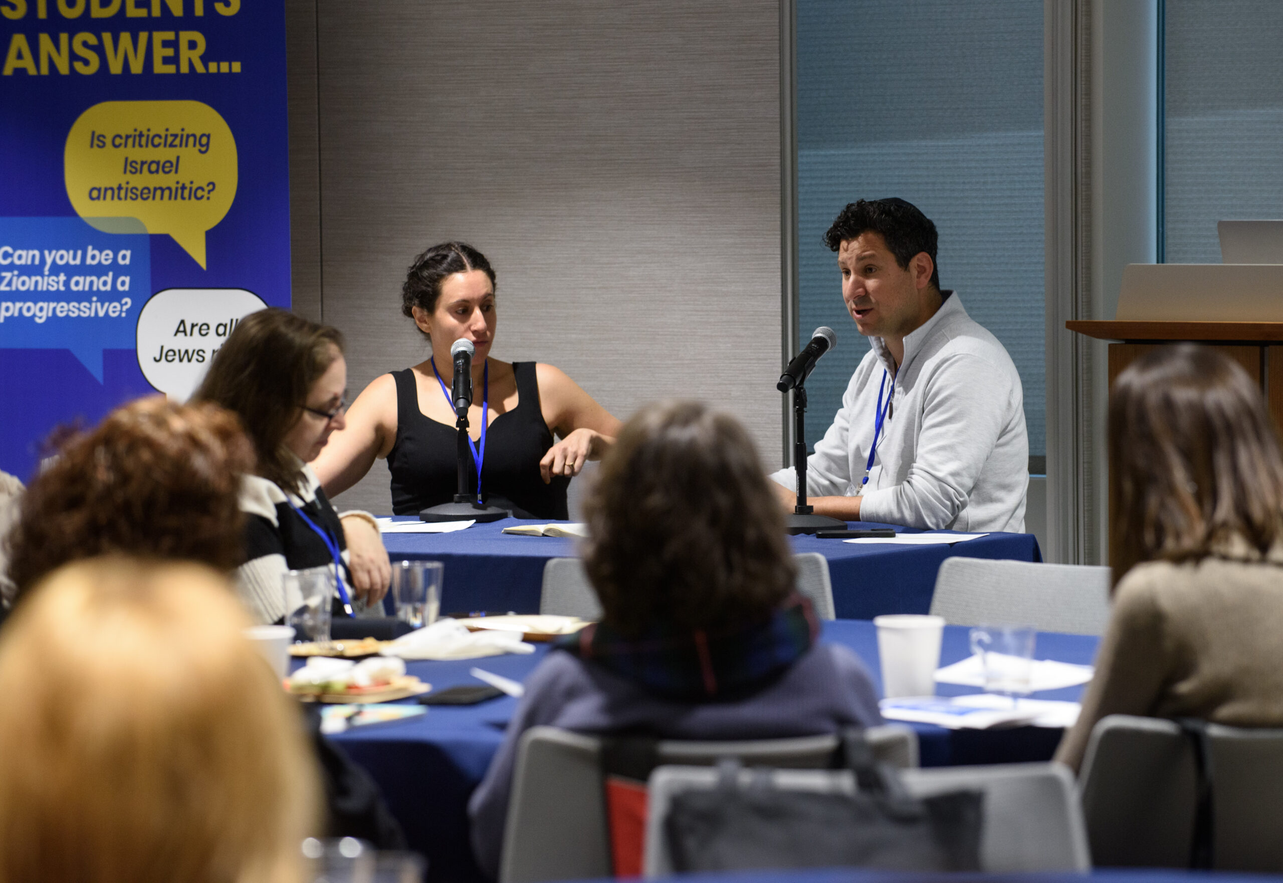 Author and Strategic Advisor Toba Hellerstein and Dr. Noam Weissman, Executive Vice President of OpenDor Media at the opening plenary. (Photo credit: Robert Kusel)
