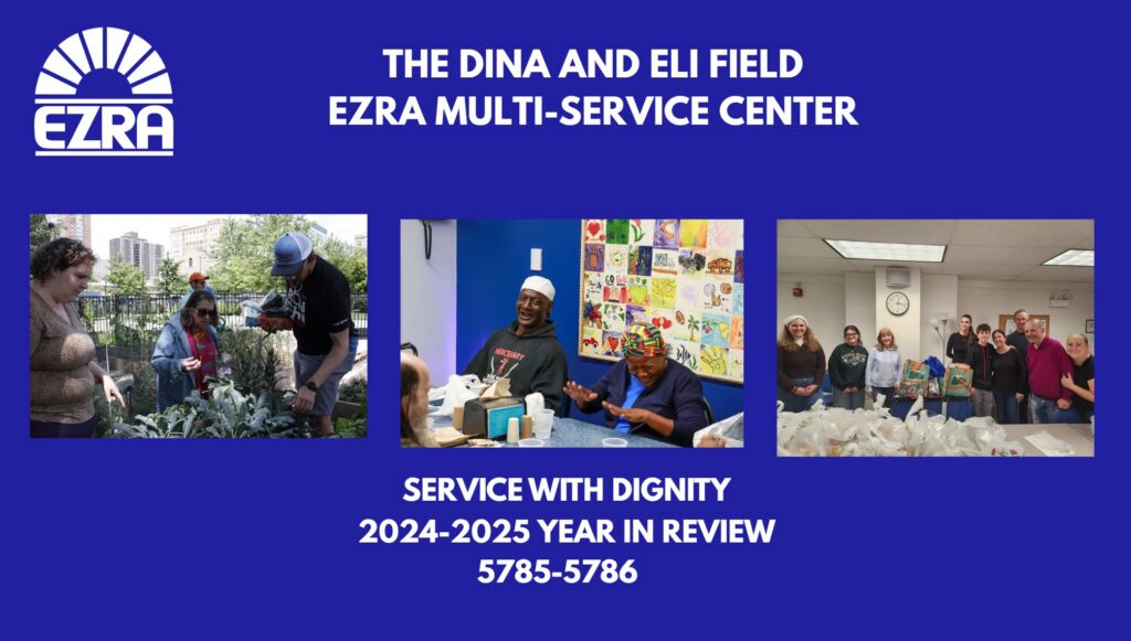 The Dina and Eli Field Ezra Multi Service Center. Service with dignity.
2024-2025 Year in review. 5785-5786.