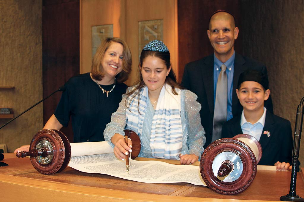 Maddy Louis with her father, Mitchell, and grandfather, Lowell. (Photo courtesy of Mitchell Louis)