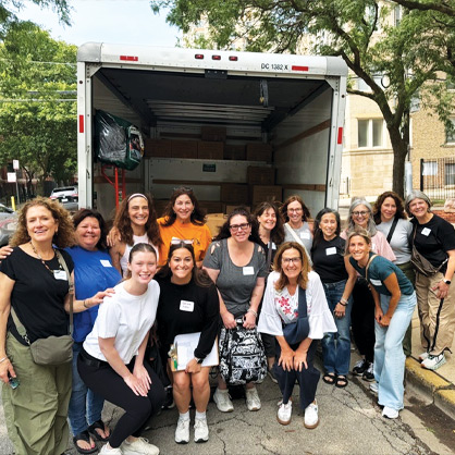 A photo of JUF's Women&rsquo;s Board, Women&rsquo;s City Council, Young Women&rsquo;s Board, and Young Women&rsquo;s City Council, joined by family and friends