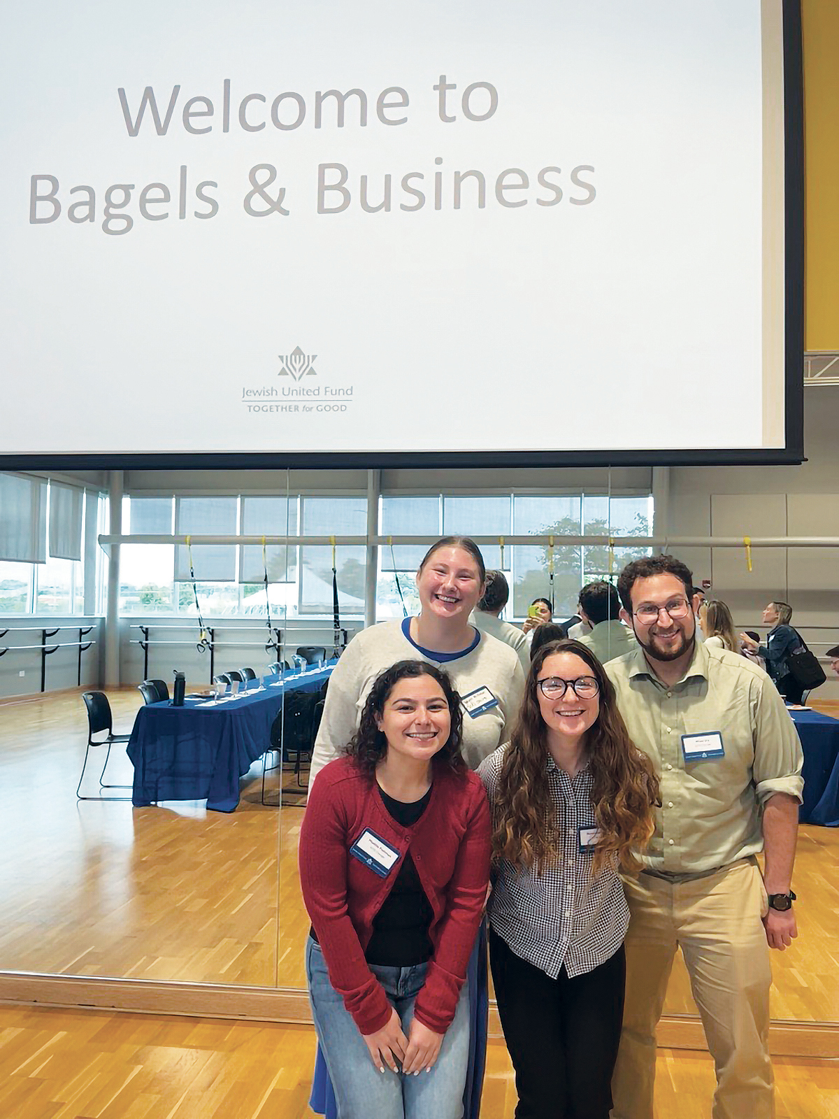 A photo of people at Bagels & Business Speed Networking